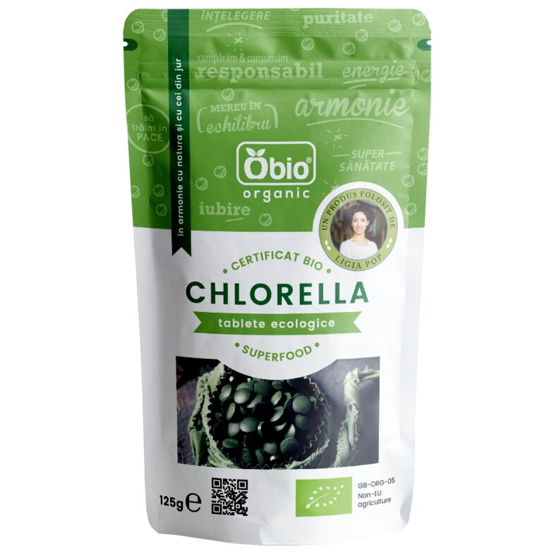 Chlorella tablete eco 125g Obio