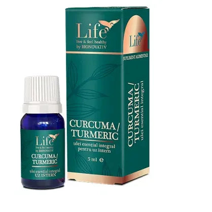 Ulei esential integral de Turmeric/Curcuma, 5 ml, Bionovativ