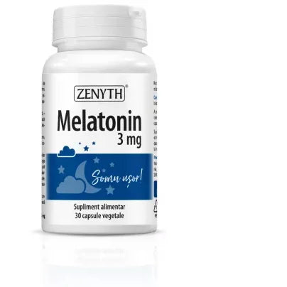 Melatonin 3 mg, 30 capsule vegetale, Zenyth