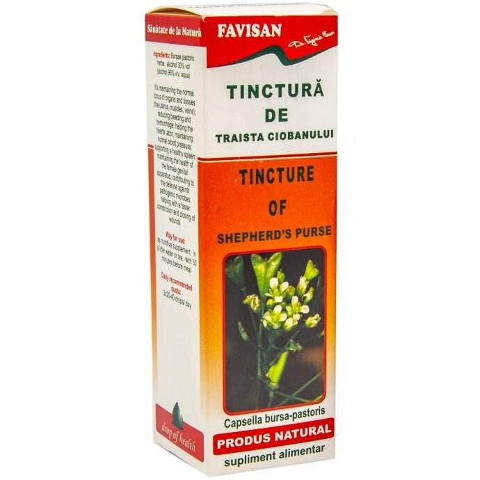 Tinctura traista ciobanului 50ml - FAVISAN