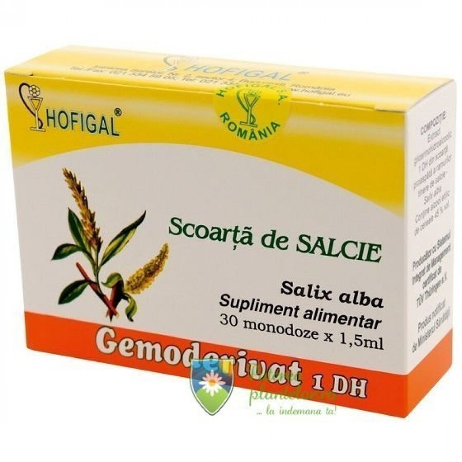 Gemoderivat scoarta de Salcie 30 monodoze