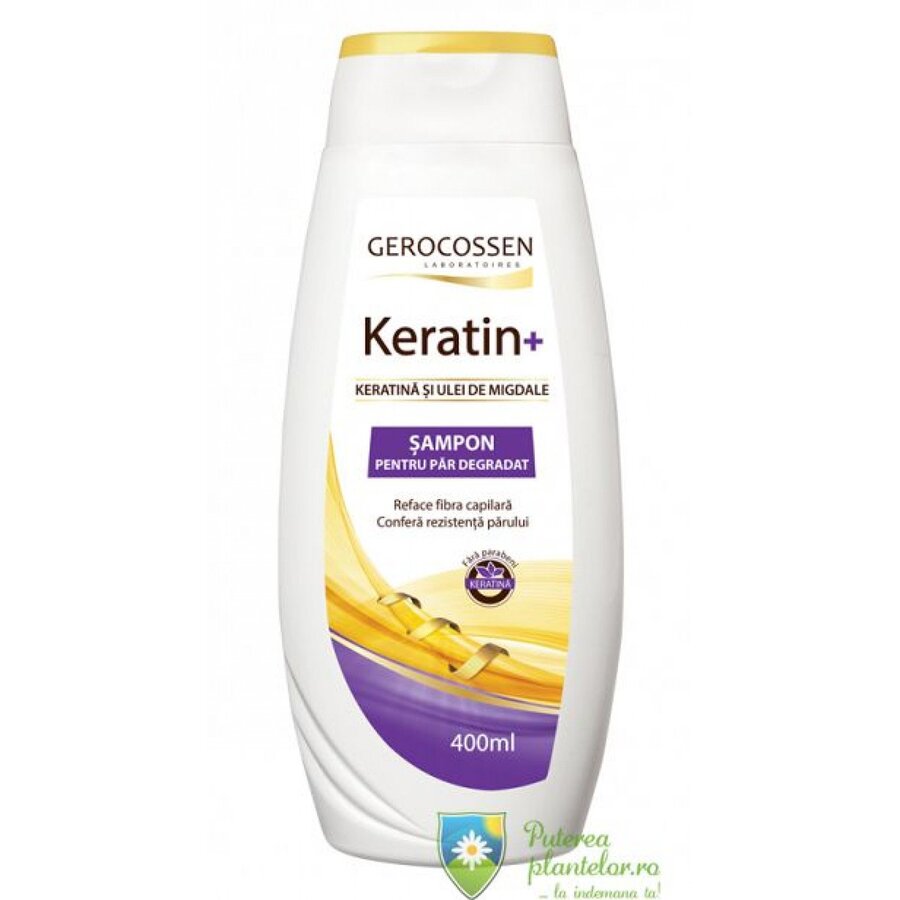 Sampon pentru par degradat Keratin+ 400 ml