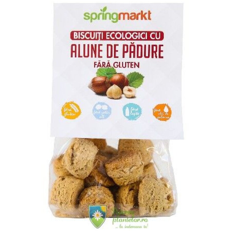 Biscuiti Bio cu Alune de padure fara gluten 100 gr