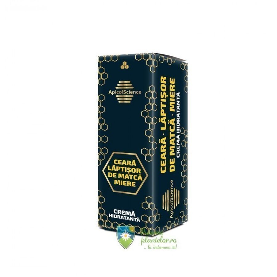 Crema hidratanta cu ceara, laptisor de matca si miere ApicolScience 50 ml