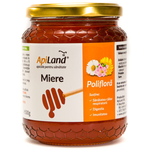 Miere poliflora Apiland 500 gr