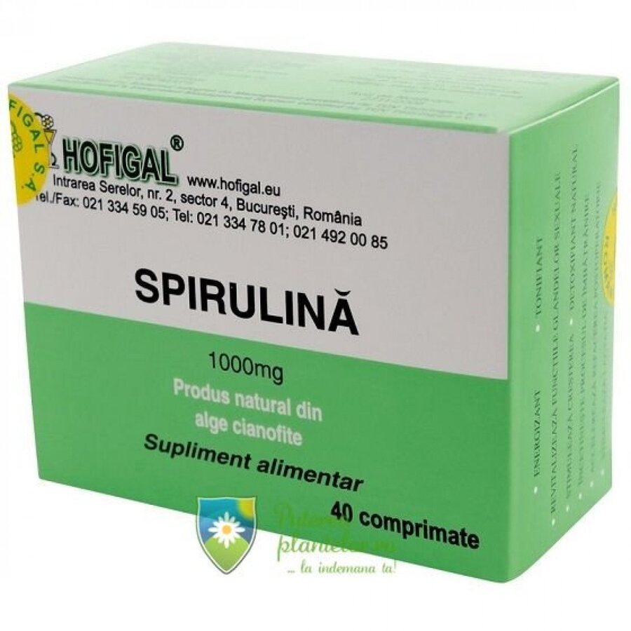 Spirulina 1000mg 40 comprimate