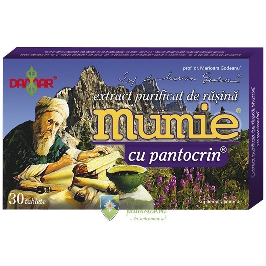 Mumie Extract de rasina cu Pantocrin 30 tablete