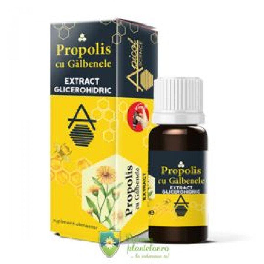 Propolis cu galbenele extract glicerohidric ApicolScience 30 ml