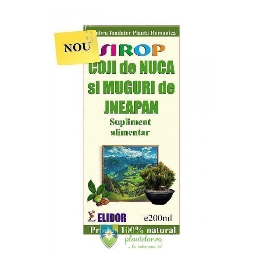 Sirop Coji de nuca, muguri de jneapan 200 ml