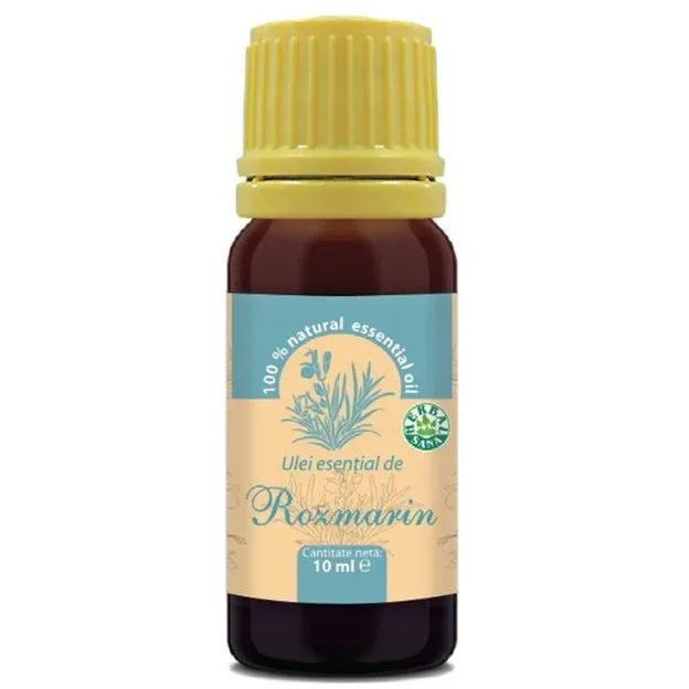 Ulei esential de rozmarin 100% pur, 10 ml, Herbavit