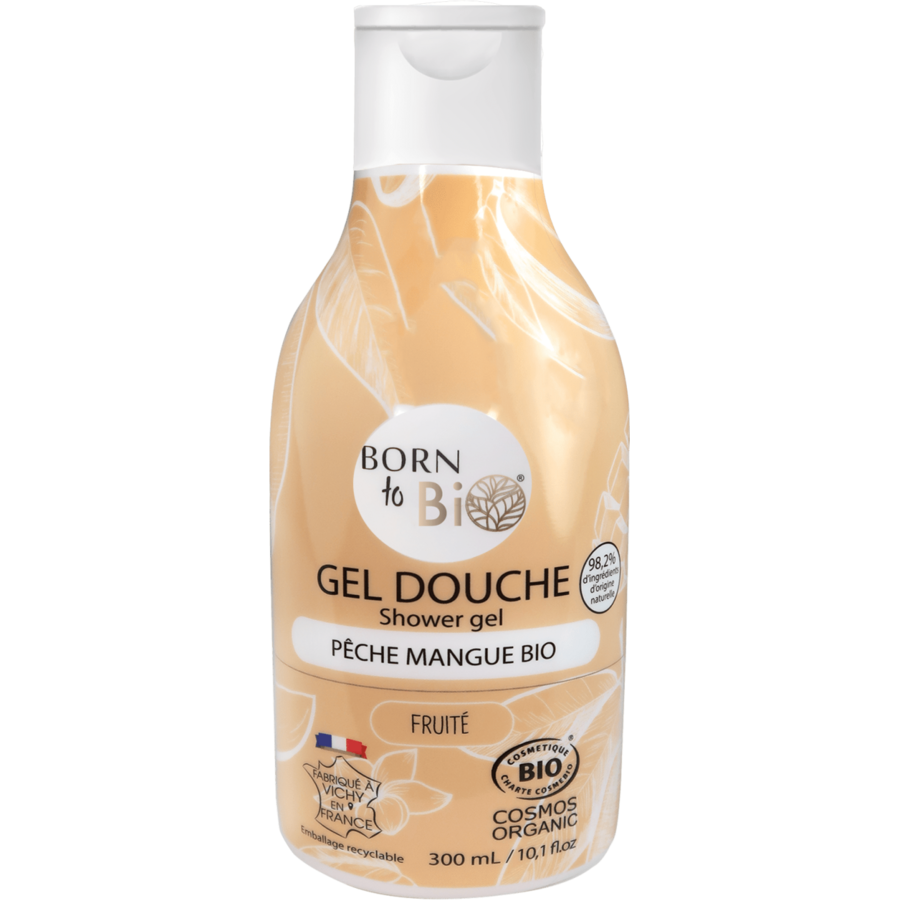 Gel de dus bio cu piersica si mango 300 ml