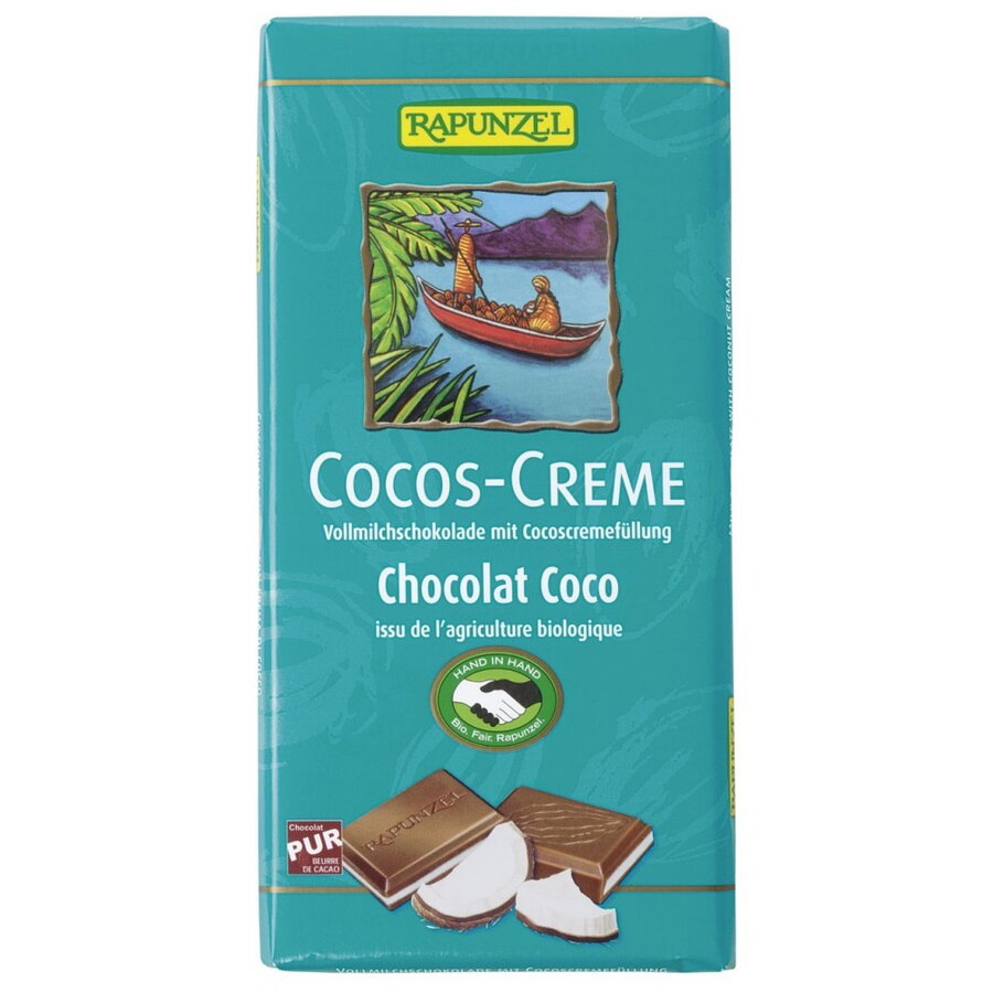 Ciocolata bio cu crema de cocos HIH 100 g