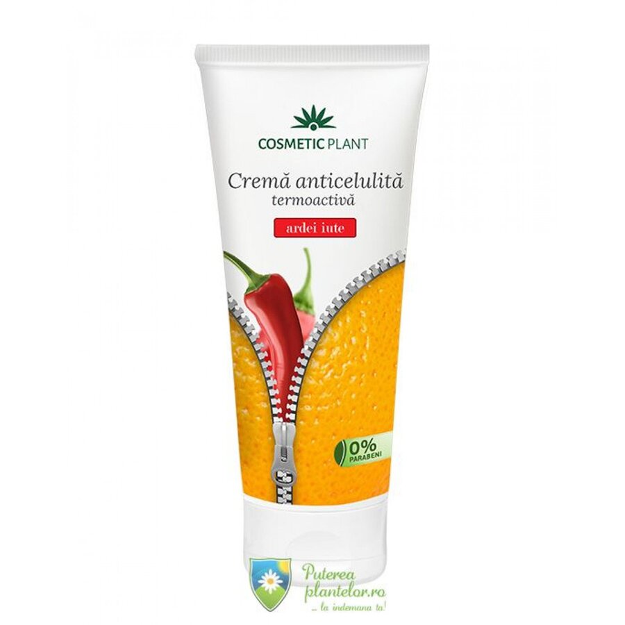 Crema Anticelulita termoactiva cu Ardei iute Cosmetic Plant 200 ml