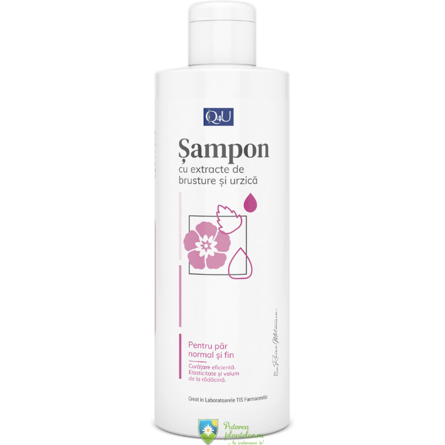 Sampon cu brusture si urzica Q4U 250 ml