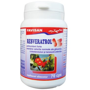 Resveratrol, 70 capsule, Favisan