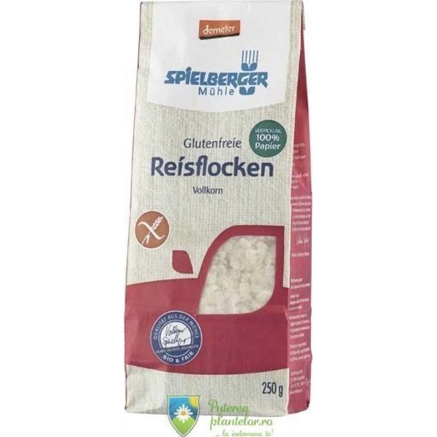 Fulgi de orez fara gluten Demeter Bio 250 gr