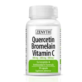 Quercetin Bromelain Vitamin C, 30cps - Zenyth