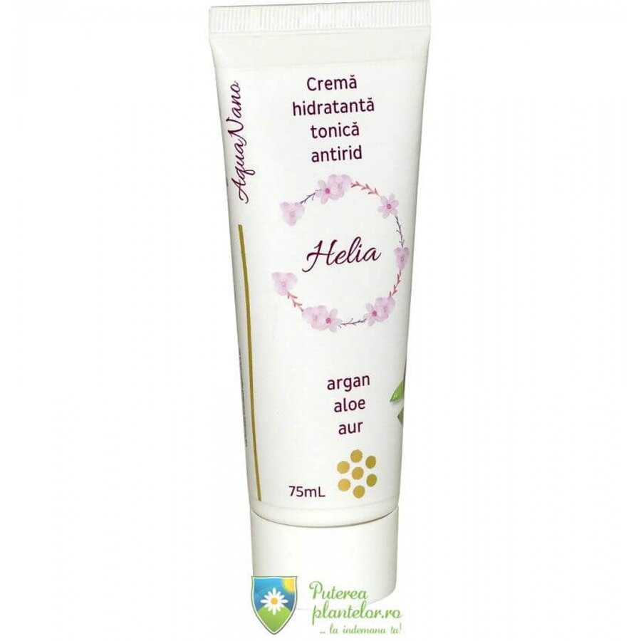 Crema hidratanta platina, aur si argint coloidal Helia 75 ml