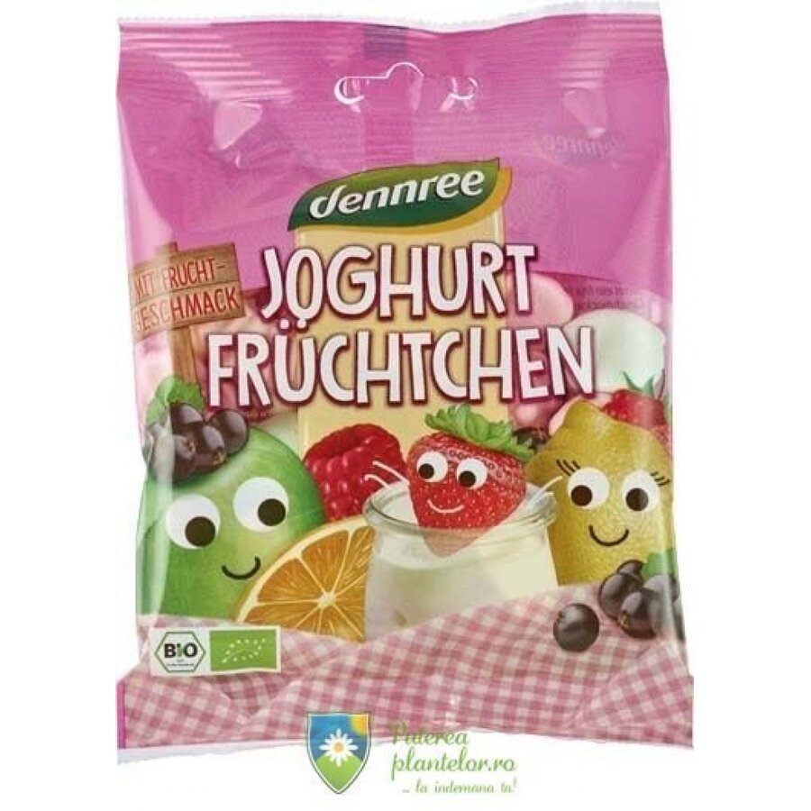 Jeleuri cu iaurt si fructe ecologice 90 gr BIO