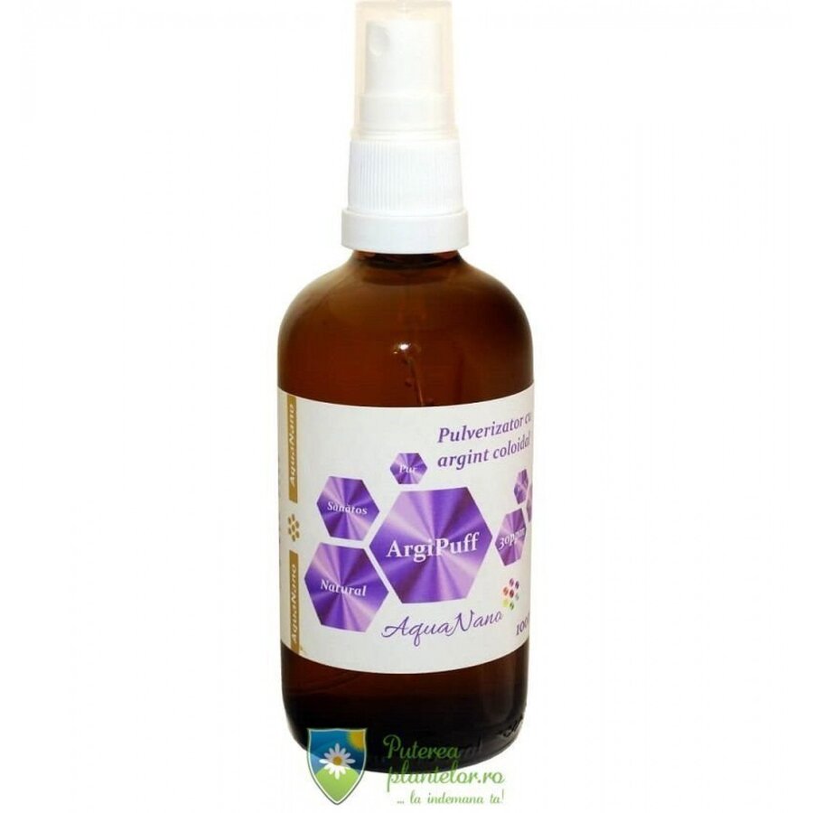 ArgiPuff AquaNano lotiune spray cu argint coloidal 30ppm 100 ml