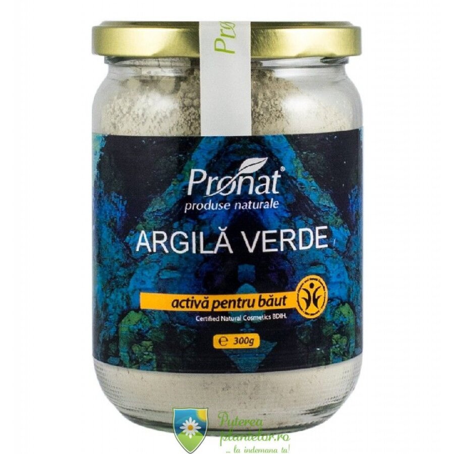 Argila verde activa ventilata pentru baut 300 gr