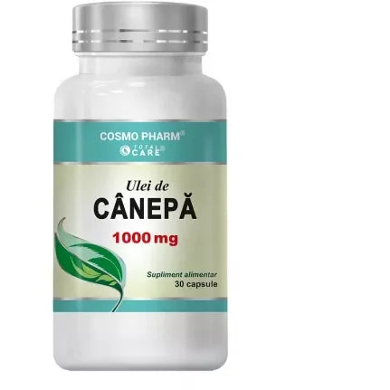 Ulei de canepa 1000mg 30 capsule