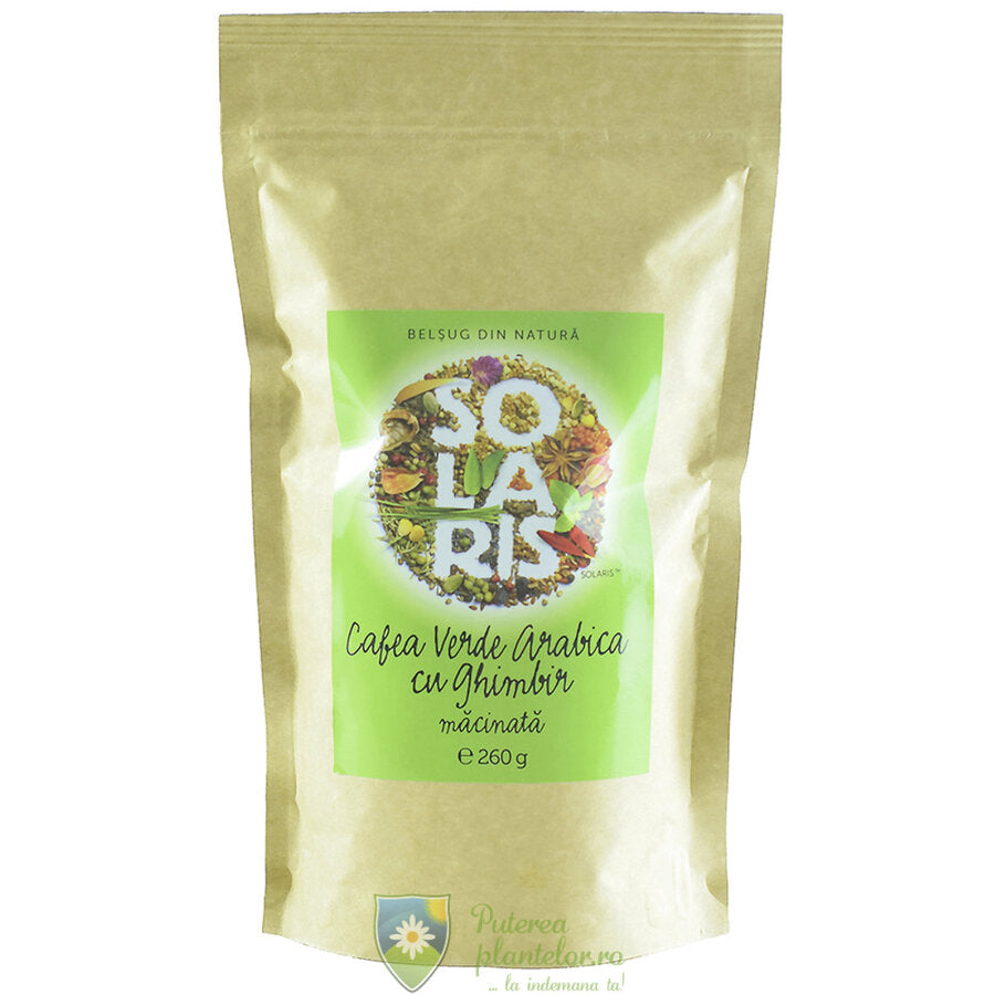 Cafea verde arabica macinata cu ghimbir 260 gr