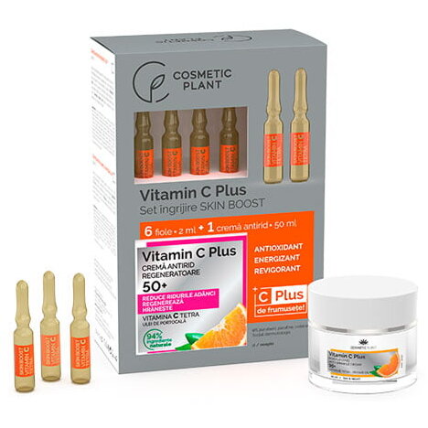 Set cadou Vit. C Plus Crema 50+ Fiole Skin Boost Cosmetic Plant