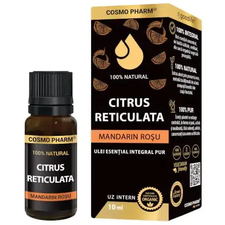 Ulei esential de Mandarin Rosu – Citrus reticulata 10ml