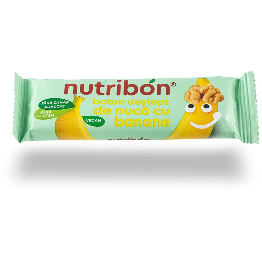 Baton vegan cu nuca si banane 30 gr