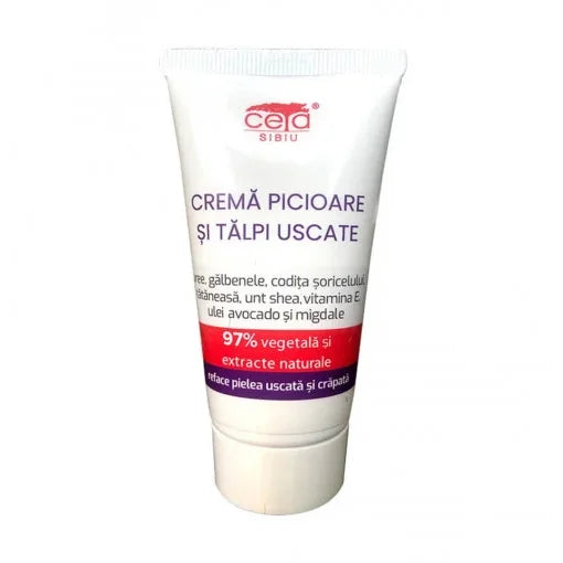 Crema pentru picioare si talpi uscate 97% vegetala - 50 ml