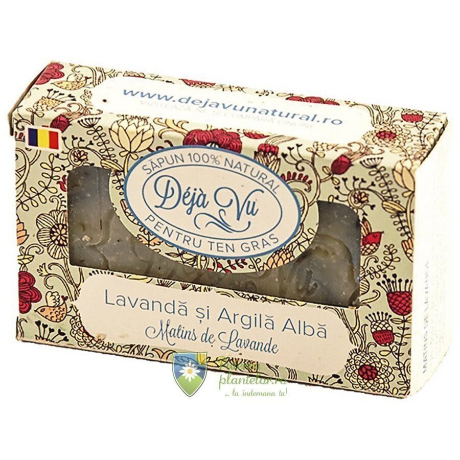 Sapun natural cu Lavanda si Argila alba 90 gr