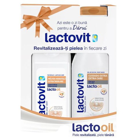 Lactovit lactooil set gel dus+lapte corp - Lactovit