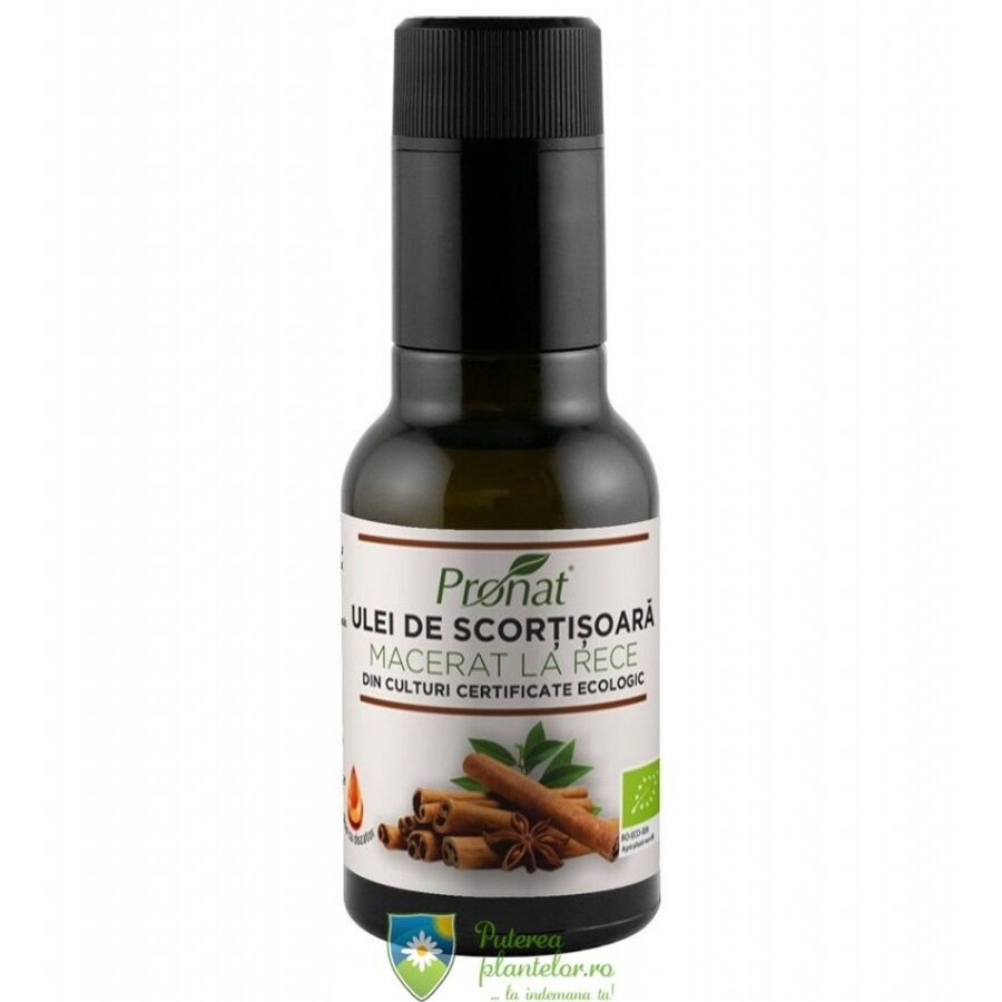 Ulei de scortisoara macerat la rece Bio 100 ml