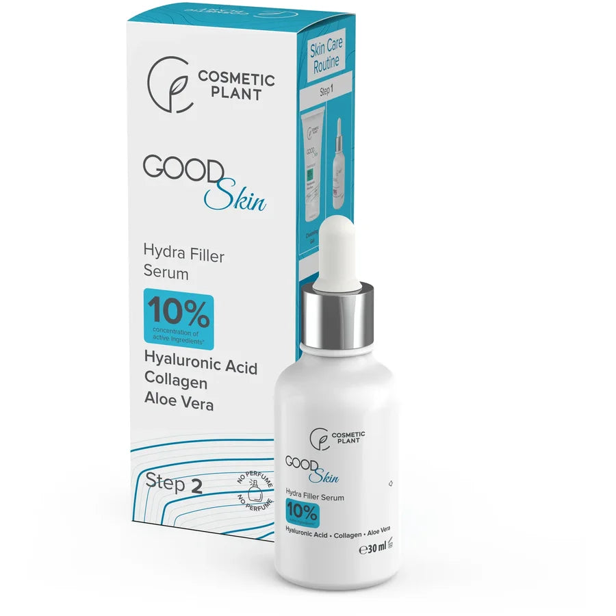 GOOD Skin - Hydra Filler Serum cu Acid hialuronic, Colagen și Aloe Vera 30 ml