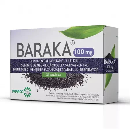 Baraka copii 100mg 24 capsule