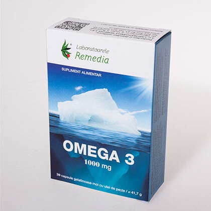 Omega 3 ulei de peste 1000mg 30cps moi