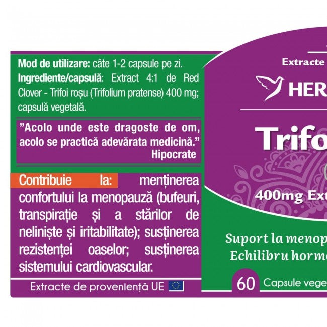 TRIFOI ROSU / RED CLOVER 60 CPS