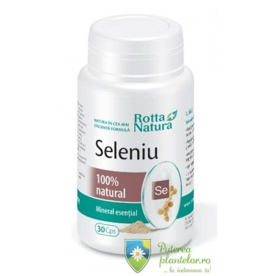 Seleniu natural 30 capsule