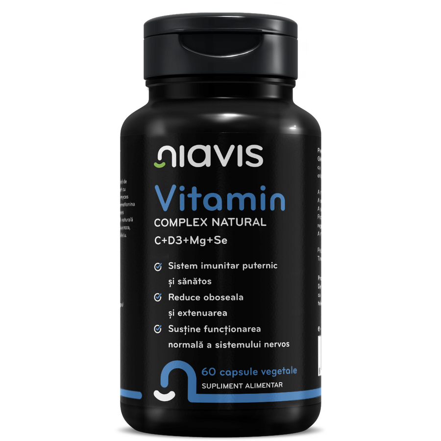 Vitamin Complex Natural C+D3+Mg+Se 60cps NIAVIS