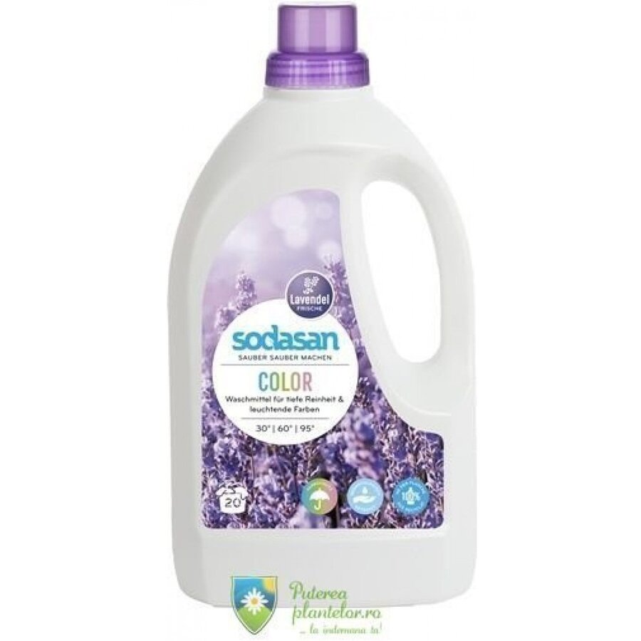 Detergent Lichid Bio rufe color cu lavanda 1.5 l