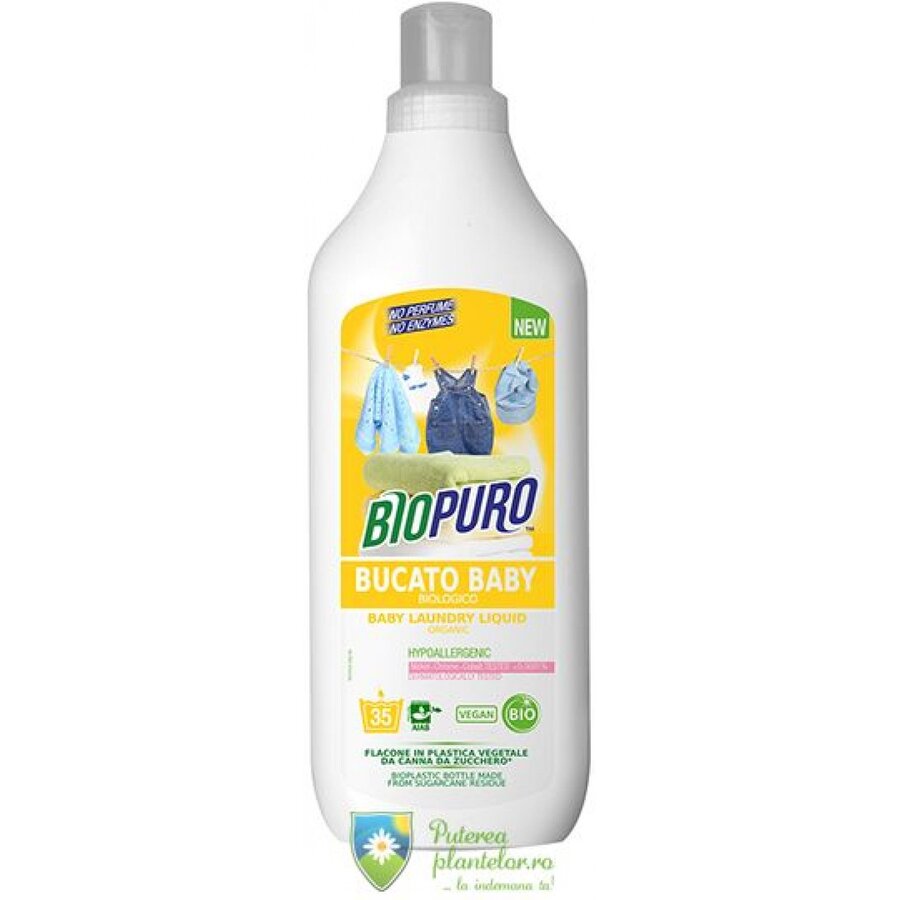 Detergent hipoalergen pentru hainutele copiilor bio 1000 ml