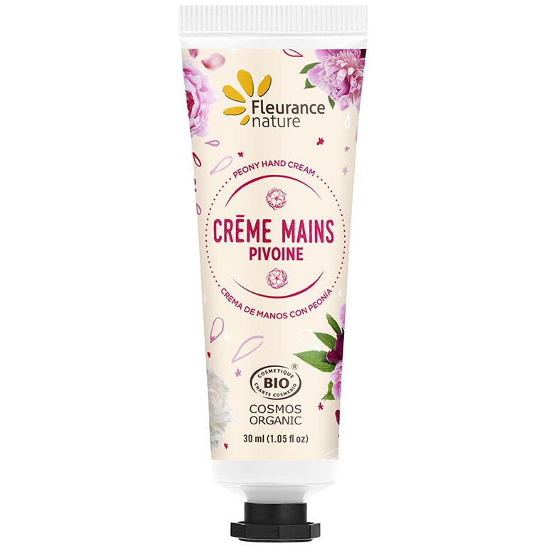 Crema de maini cu flori de bujor, 30ml | Fleurance Nature