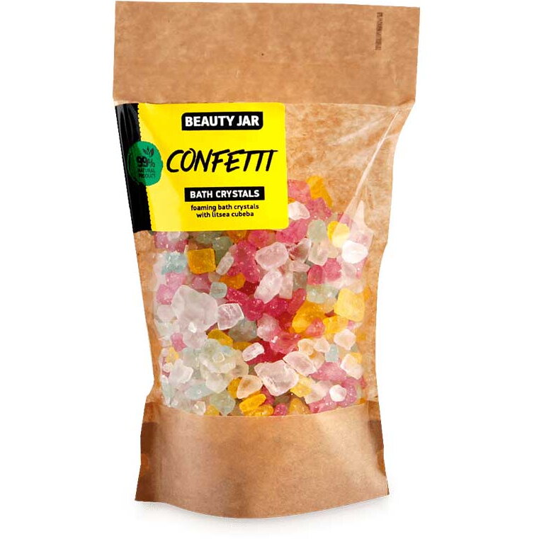 Cristale spumante pentru baie, Confetti, Beauty Jar, 600g