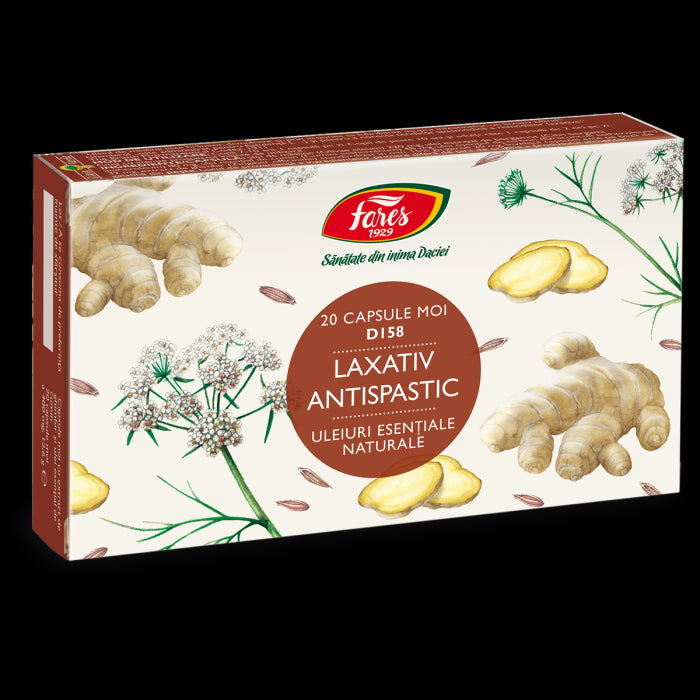 Laxativ antispastic, D158, 20 capsule moi Fares