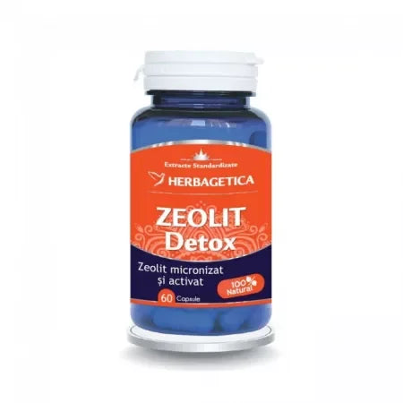 Zeolit Detox, 60 comprimate, Herbagetica