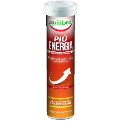 Supliment alimentar, Pentru cresterea vitalitatii si energiei, PIU ENERGIA, 20 Tablete efervescente, 90 g