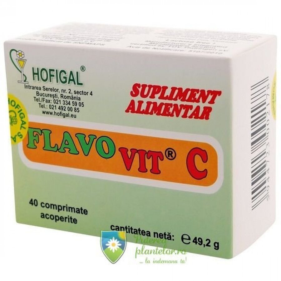 Flavo Vit C adulti 40 comprimate masticabile