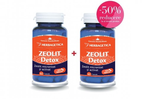 Zeolit Detox, 60 +60 capsule (-50%) Herbagetica