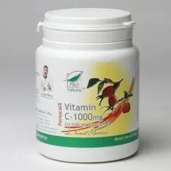 Vitamina C 1000mg portocale, acerola si macese 100 capsule